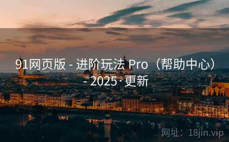 91网页版 - 进阶玩法 Pro（帮助中心） - 2025·更新